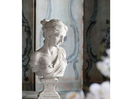 Bust of Women 22" High Antique White Statue