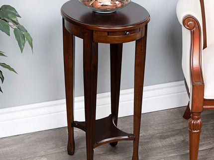 Butler Masterpiece 15" Wide Cherry Veneered Hardwood Accent Table