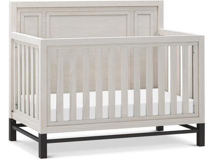 B25801WDF,Monogram by Namesake,Newbern 4-in-1 Convertible Crib in White Driftwood