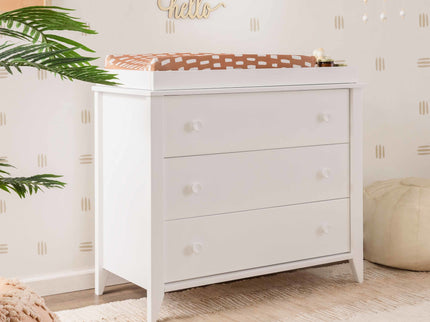 M10323W,Babyletto,Sprout 3-Drawer Changer Dresser in White Finish