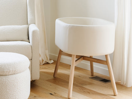 M26834GYLB,Babyletto,babyletto x GATHRE Capsule Bassinet in Ivory