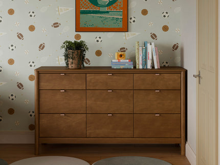 M25928NL,Babyletto Kids,Bondi 9-Drawer Assembled Dresser in Natural Walnut