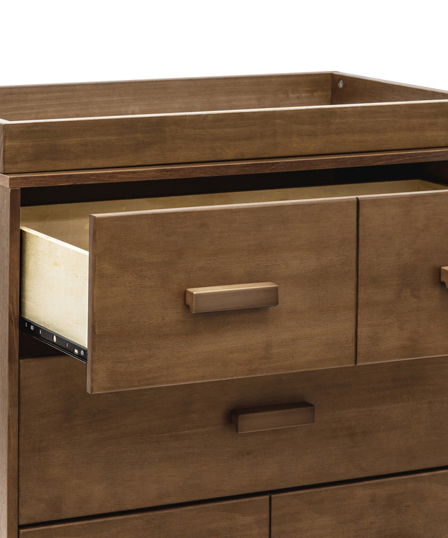 M5823NL,Babyletto,Scoot 3-Drawer Changer Dresser in Natural Walnut