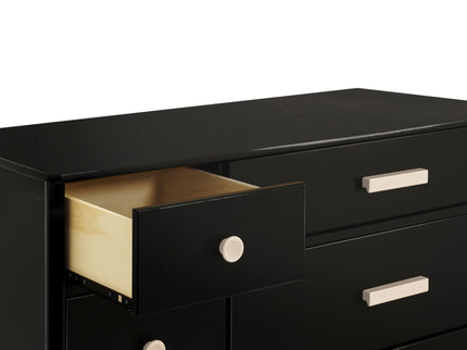 M9016BNX,Babyletto,Lolly 6-Drawer Double Dresser  Assembled in Black/Washed natural