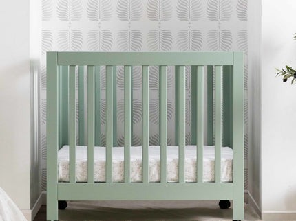 M6698LS,Babyletto,Origami Mini Crib in Light Sage