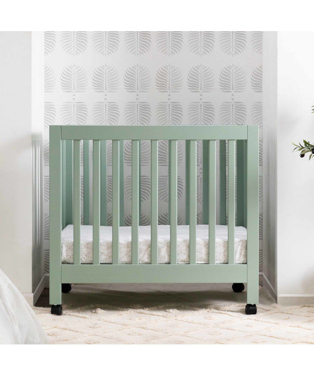 M6698LS,Babyletto,Origami Mini Crib in Light Sage