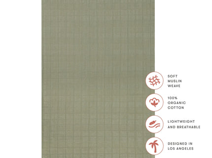 T29734MCA,Babyletto,Matcha Muslin All-Stages Bassinet Sheet in GOTS Certified Organic Cotton