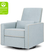 Heathered Blue with Cream Piping