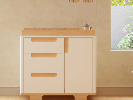 M23423WN,Babyletto,Yuzu 3-Drawer Changer Dresser in White/Natural