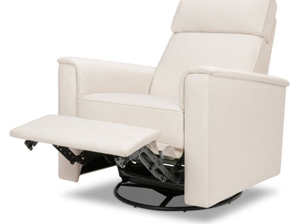 M17183PCMEW,Namesake,Willa Deluxe Power Glider Recliner w/Heat&Massage in Performance Cream Eco-Weave