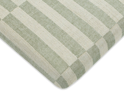 T30533,Babyletto,Moss Stripe Muslin All-Stages Midi Crib Sheet in GOTS Certified Organic Cotton