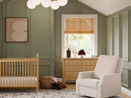 M22287PCMEW,Namesake,Crewe Recliner and Swivel Glider in Performance Cream Eco-Weave