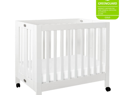 M6698W,Babyletto,Origami Mini Crib in White Finish
