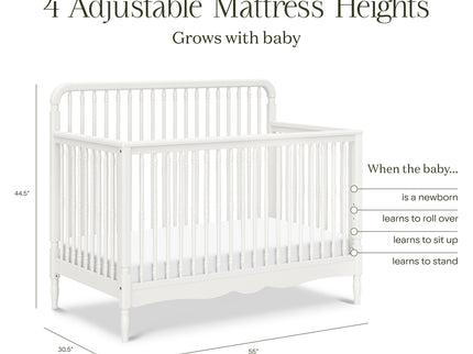 M7141RW,Namesake,Liberty 4-in-1 Convertible Spindle Crib in Warm White