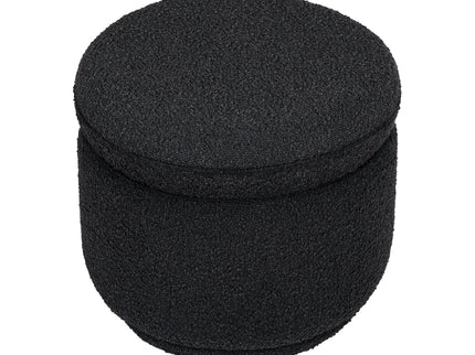 M22985BKB,Babyletto,Enoki Storage Ottoman in Black Boucle