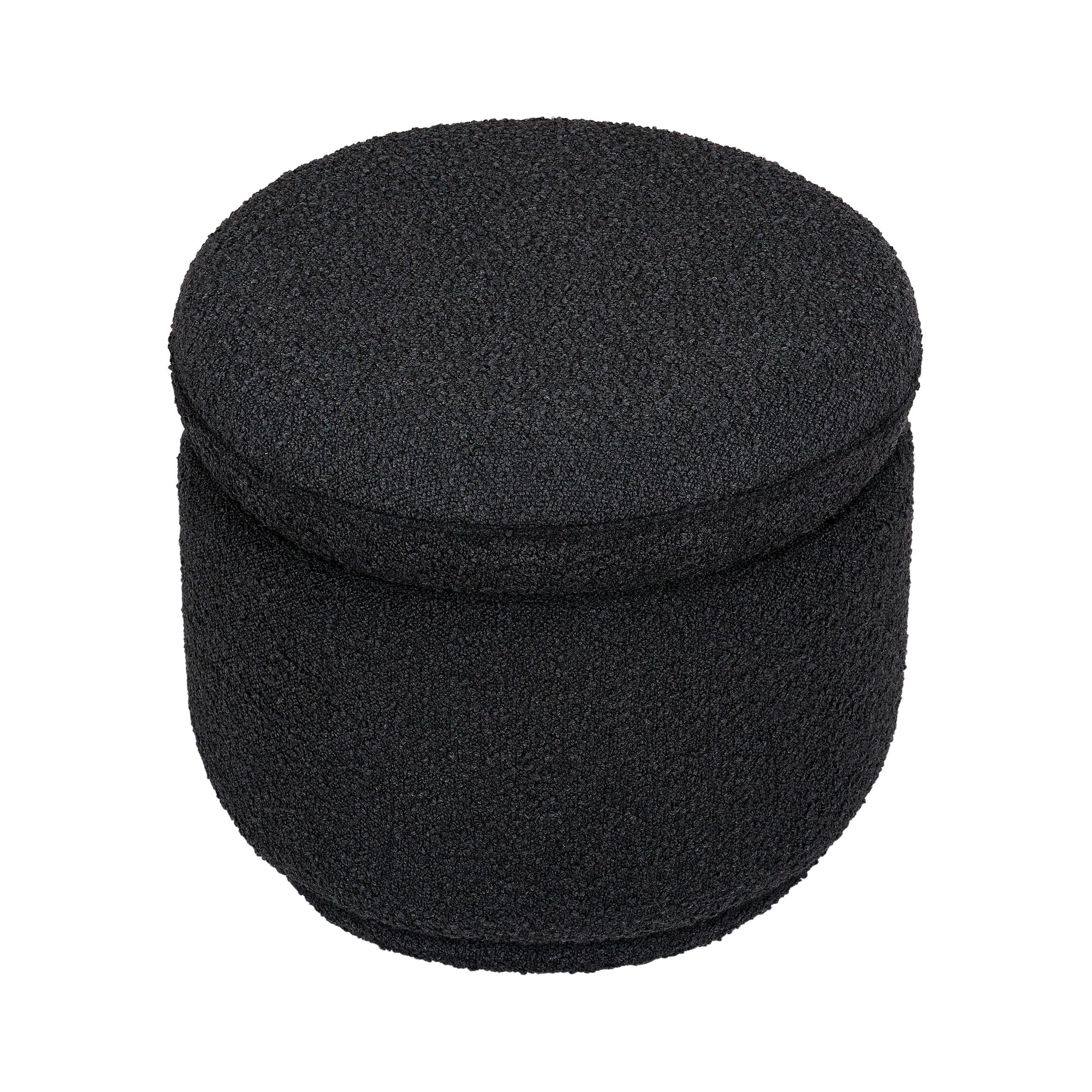 M22985BKB,Babyletto,Enoki Storage Ottoman in Black Boucle