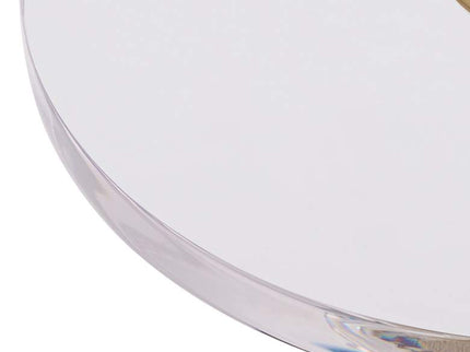 Caldwell 11 3/4" Wide High Shining Gold Round Side Table