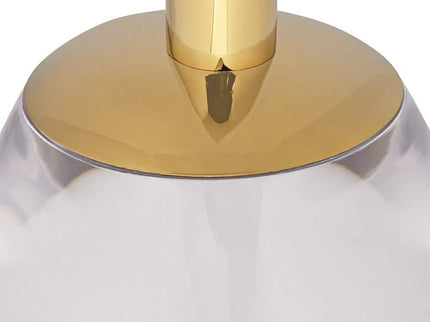 Caldwell 11 3/4" Wide High Shining Gold Round Side Table