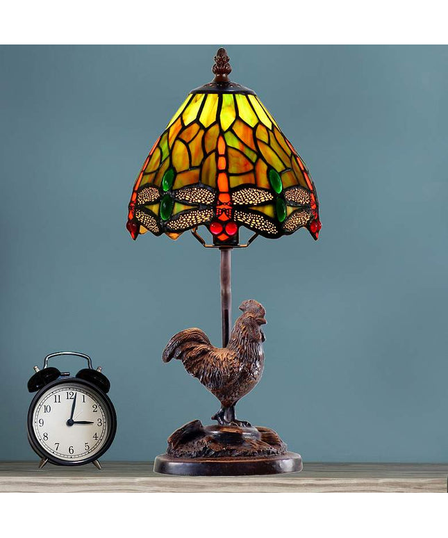 Callico Rooster 15" High Antique Bronze Accent Table Lamp