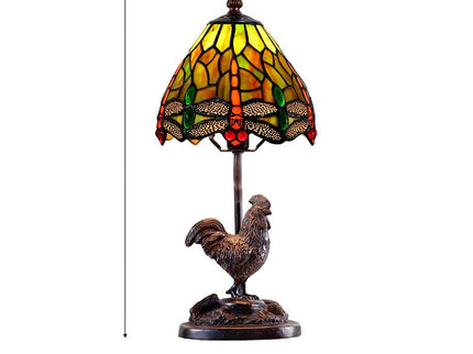 Callico Rooster 15" High Antique Bronze Accent Table Lamp