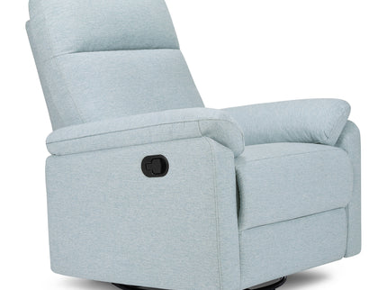 M24387HBL,DaVinci,Suzy Swivel Recliner in Heathered Blue