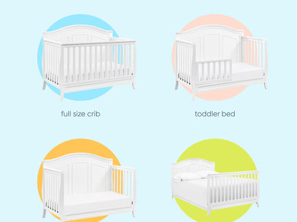 M20101W,DaVinci,Emmett 4-in-1 Convertible Crib in White