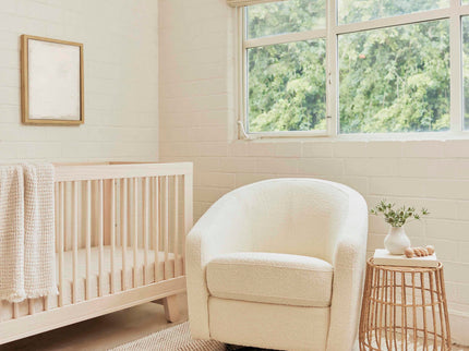 M5887WB,Babyletto,Madison Swivel Glider in Ivory Boucle