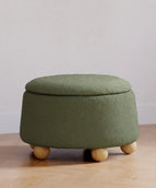 Performance Olive Boucle with Honey Ball Feet