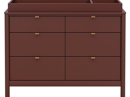 M25616CR,Babyletto,Bondi 6-Drawer Assembled Dresser in Crimson