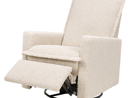 M20977AT,Babyletto,Cali Flange Gliding Swivel Recliner in Almond Teddy Loop