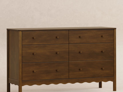 M27916NL,Swell 6-Drawer Assembled Dresser in Natural Walnut