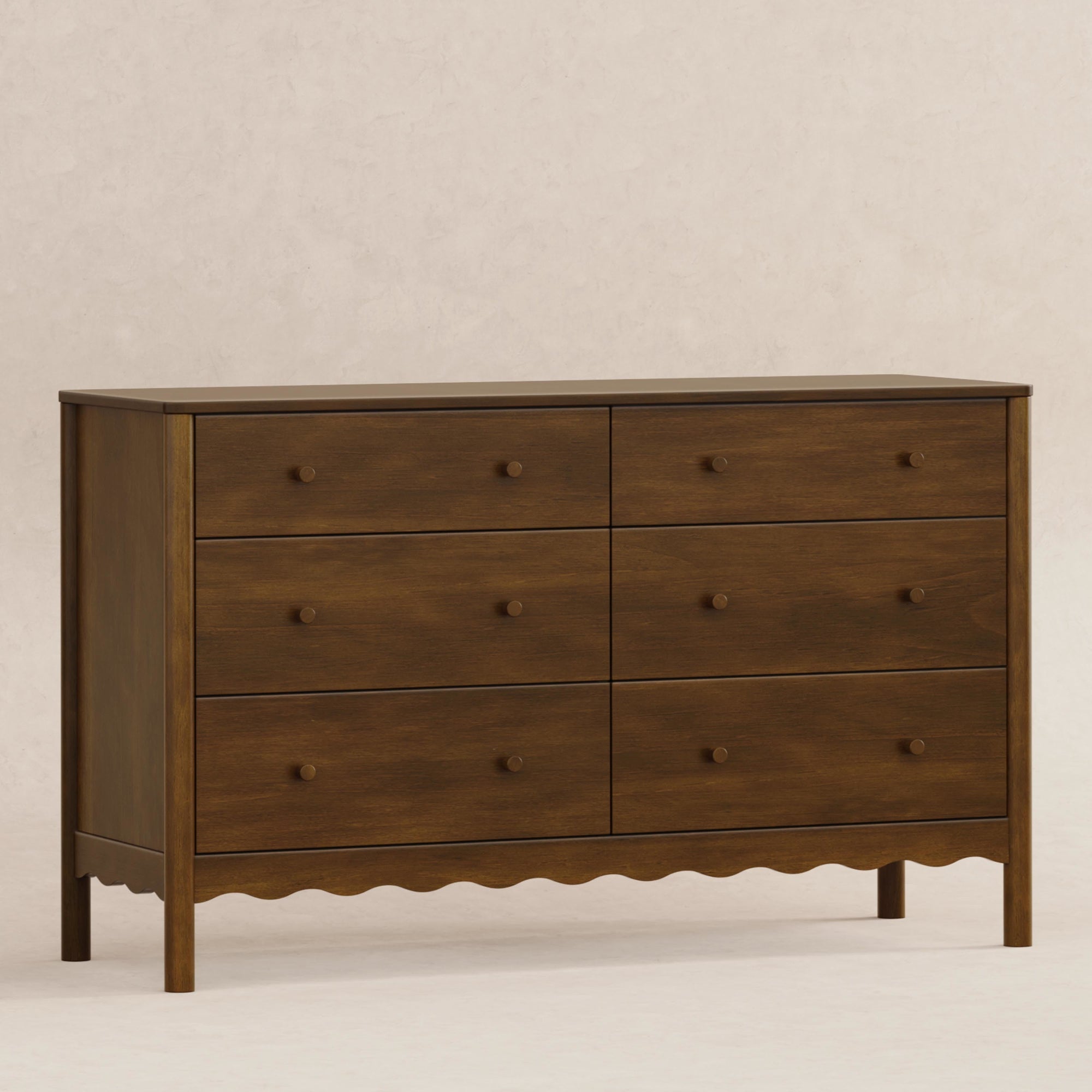 M27916NL,Swell 6-Drawer Assembled Dresser in Natural Walnut