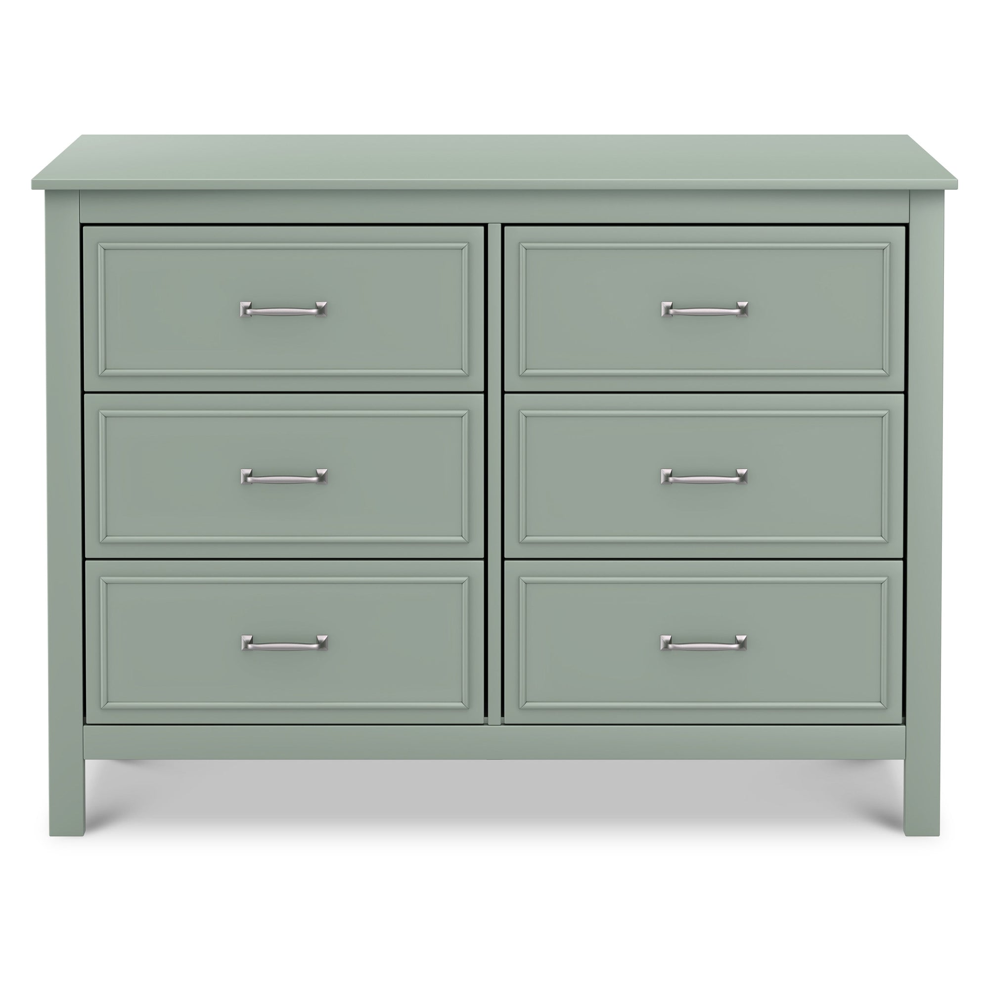 M12826LS,DaVinci,Charlie 6-Drawer Double Dresser in Light Sage