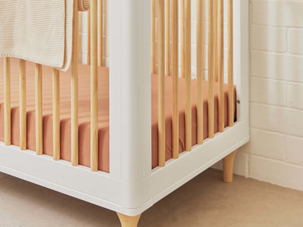 M9001WN,Babyletto,Lolly 3-in-1 Convertible Crib w/Toddler Bed Conversion Kit in White/Natural