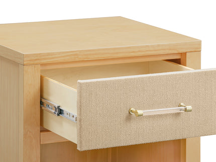 M24860HYPSEW,Namesake,Eloise Nightstand  Assembled in Honey & Performance Sand Eco-Weave
