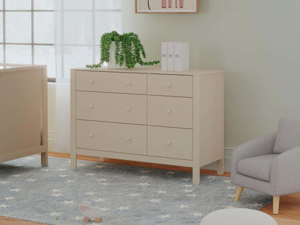 F30326TPENX,Carter's,Marisol 6-Drawer Dresser in Taupe/Washed Natural