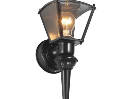 Charleston Coach 16 1/2" High Black Finish Motion Sensor Outdoor Light