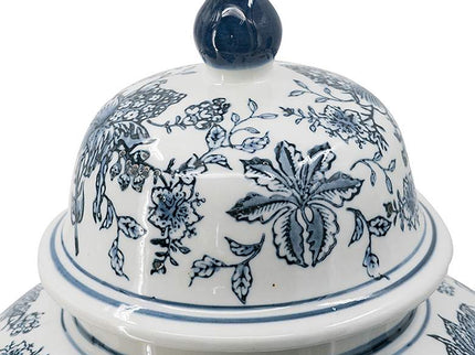 Chinoiserie 23 1/4" High Blue and White Ginger Jar with Lid