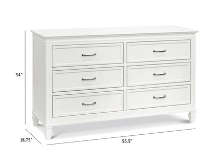 M15816RW,Namesake,Darlington 6-Drawer Dresser in Warm White