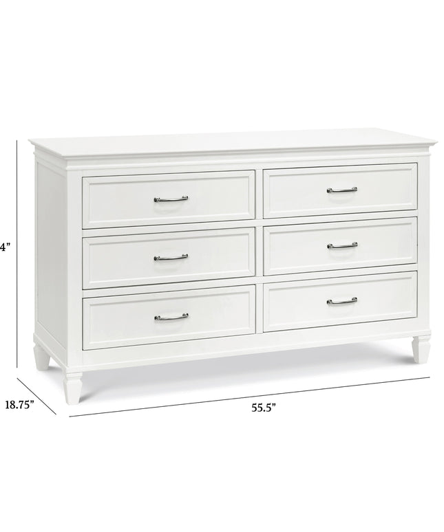 M15816RW,Namesake,Darlington 6-Drawer Dresser in Warm White