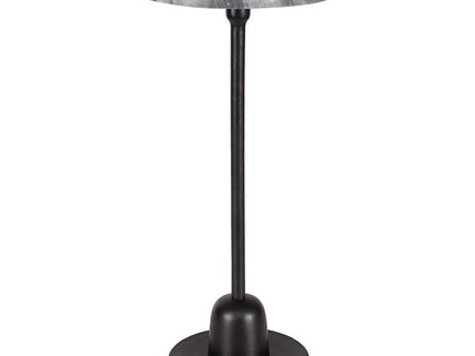 Cinnabar Road Arlo 12" Wide Matte Black Round Accent Table