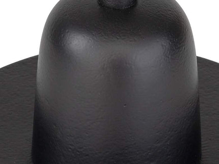 Cinnabar Road Arlo 12" Wide Matte Black Round Accent Table