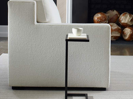 Cinnabar Road Valencia 10"W Black and White Marble Accent Table