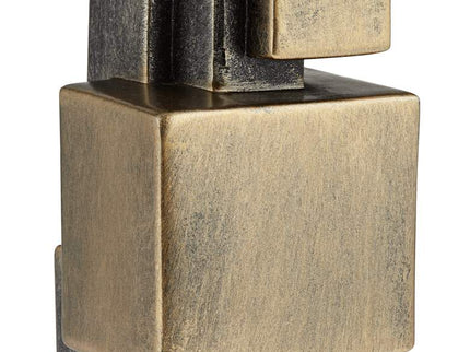 Cityscape 16 1/4" High Antique Brass Decorative Sculpture