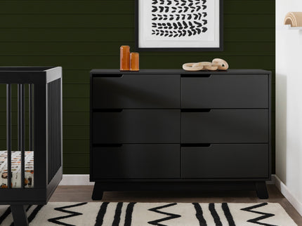 M4216B,Babyletto,Hudson 6-Drawer Double Dresser  Assembled in Black