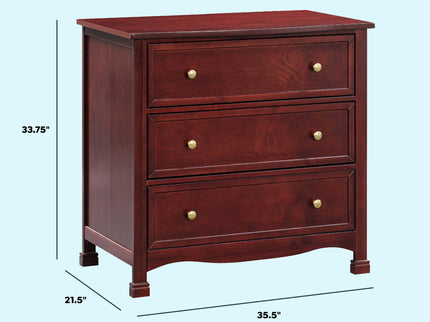 M5523C,DaVinci,Kalani 3-Drawer Dresser in Rich Cherry