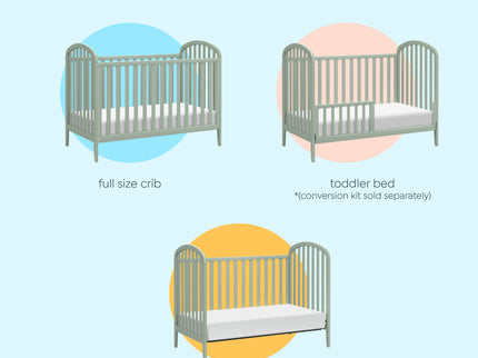 M23901LS,DaVinci,Beau 3-in-1 Convertible Crib in Light Sage