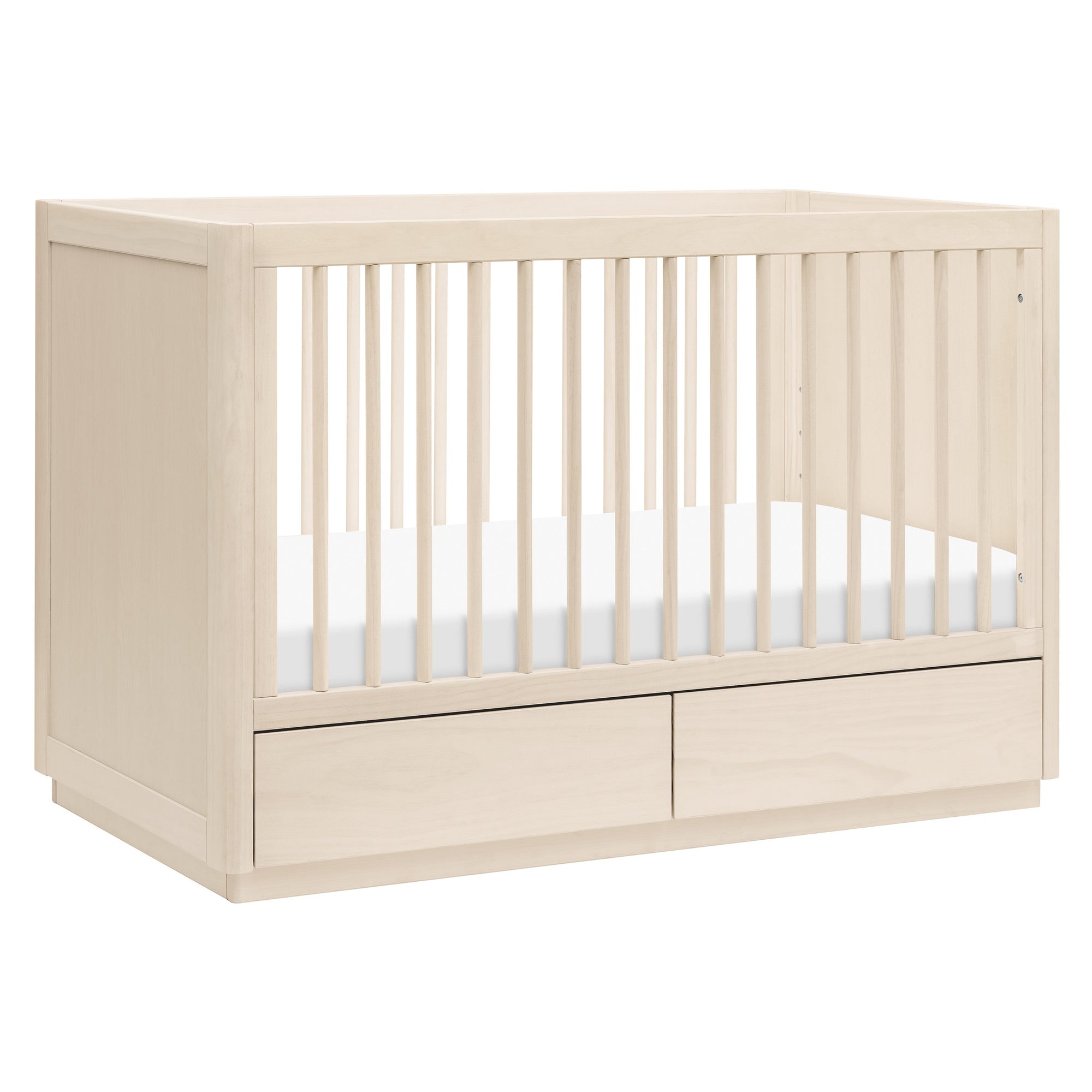 M21601NX,Babyletto,Bento 3-in-1 Convertible Storage Crib w/Toddler Bed Conversion Kit in Washed Natural