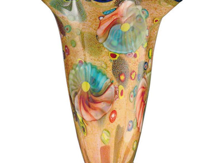 Coast Sand 14" High Modern Art Glass Vase by Dale Tiffany