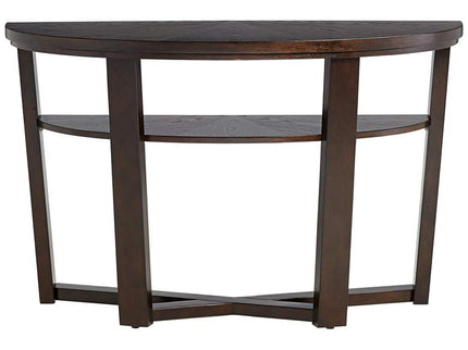 Conrad Dark Brown Demilune Console Table